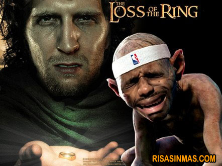 Parodia versión NBA de El señor de los anillos