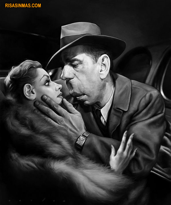 Caricatura de Humphrey Bogart