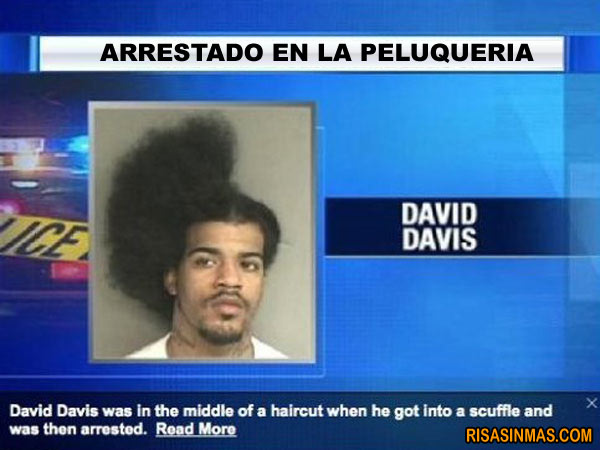 Arrestado en la peluquería