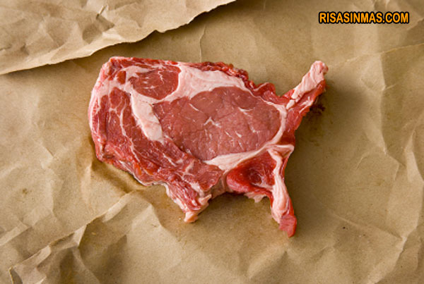 ¿De qué país es la carne?