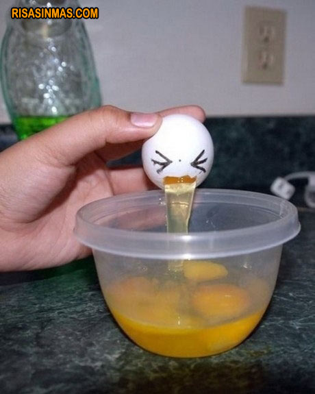 Huevo vomitando