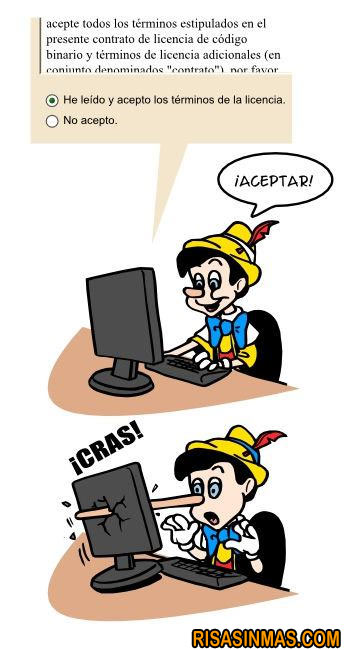 Si Pinocho estuviera en Internet