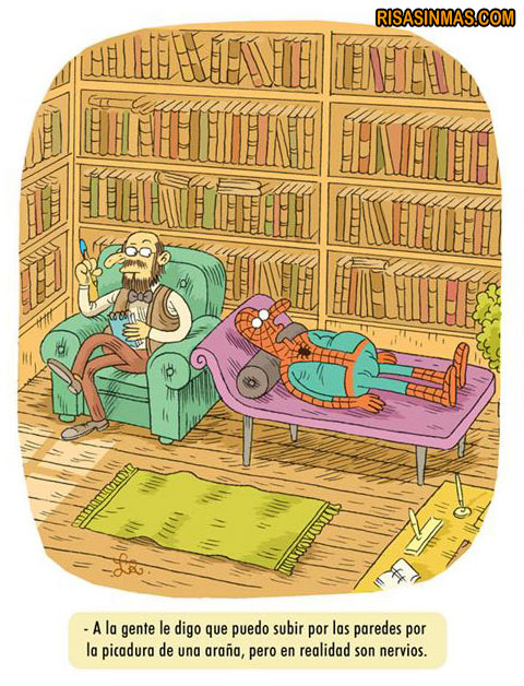 Spiderman en el psiquiatra