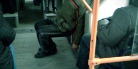 Dormido en el autobús
