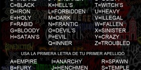 Generador de nombres de bandas de Heavy Metal