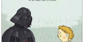 Discusión entre Darth Vader y su hijo Luke
