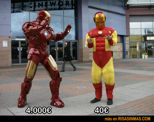 Disfraces de Iron Man según presupuesto