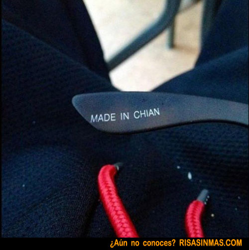 ¿Made en Chian?