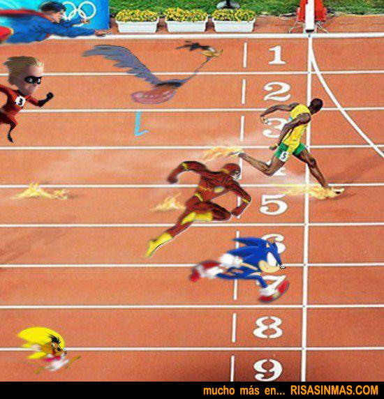 Usain Bolt gana a los más rápidos del mundo