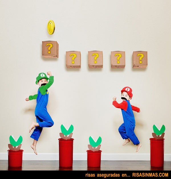 Juego Mario Bros en versión humana