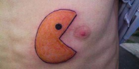 Tatuajes divertidos: Pacman