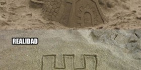 Castillos de arena en la playa: Expectativa - Realidad
