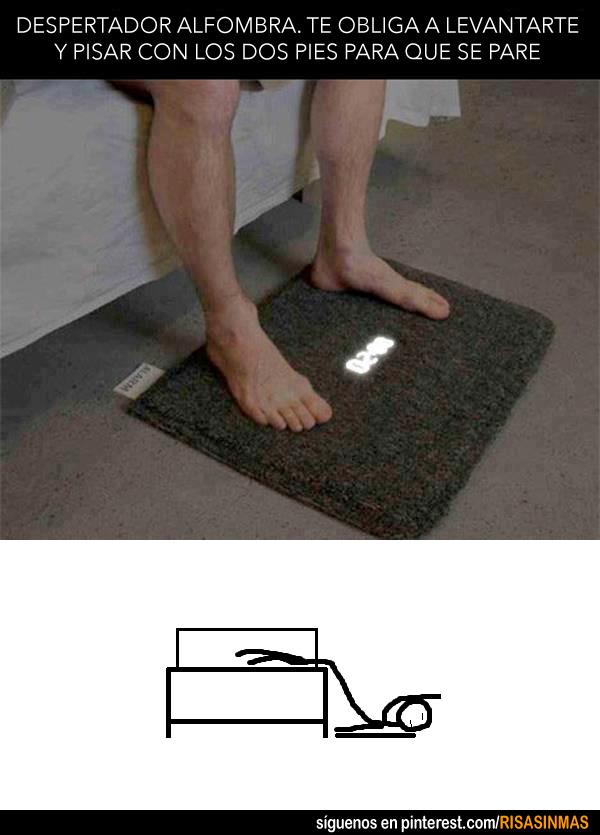 Despertador alfombra