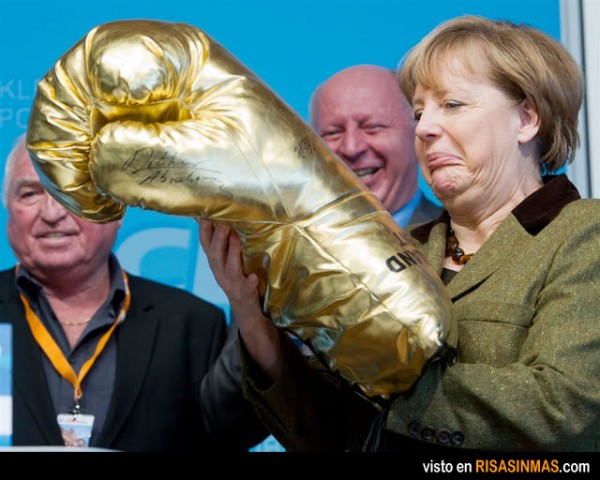 Angela Merkel antes de liarla con Chipre
