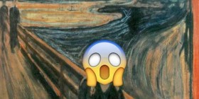 El grito de Munch versión emoticón