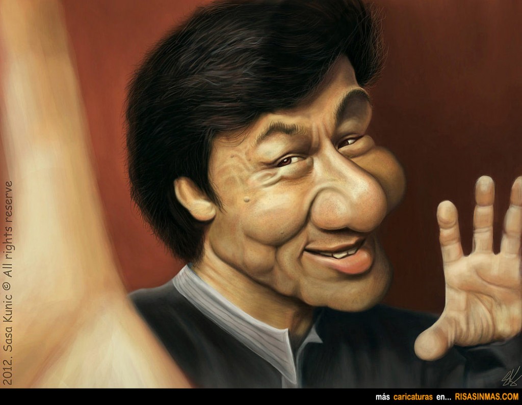 Caricatura de Jackie Chan
