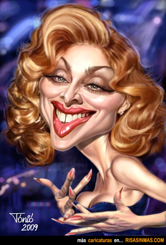 Caricatura de Madonna