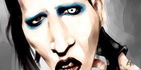 Caricatura de Marilyn Manson