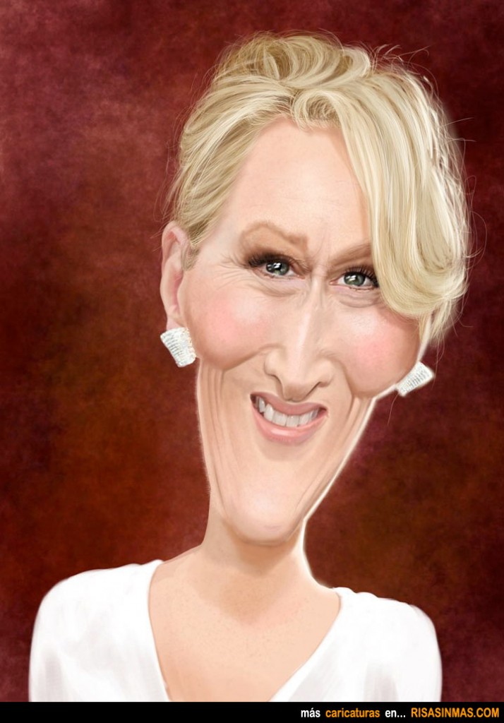 Caricatura de Meryl Streep