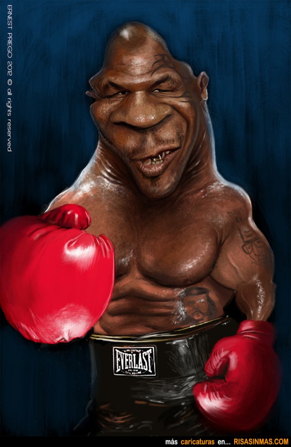 Caricatura de Mike Tyson