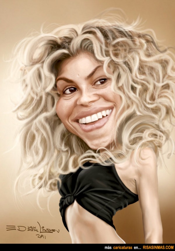 Caricatura de Shakira
