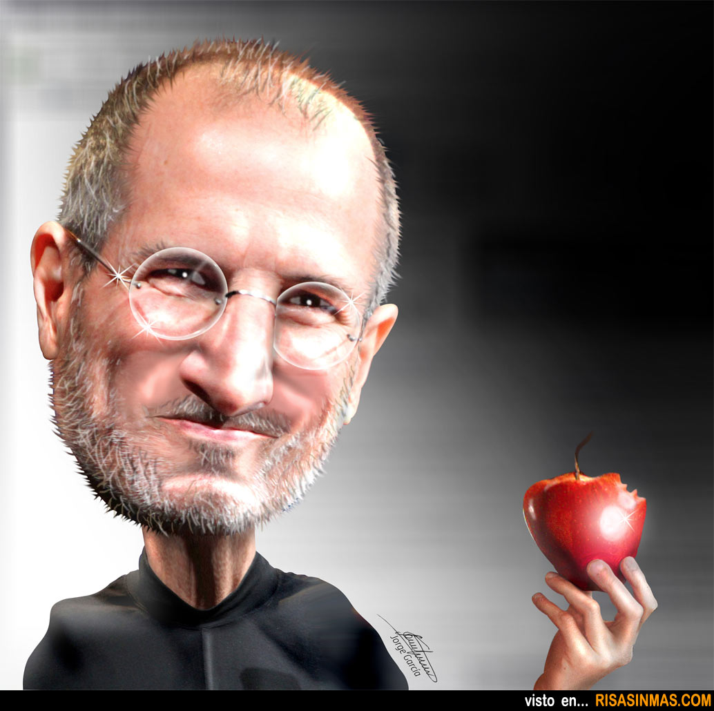 Caricatura de Steve Jobs