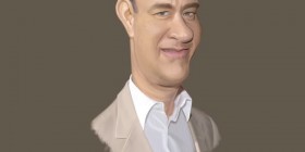 Caricatura de Tom Hanks