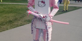 Disfraces horrorosos: Samurái Hello Kitty