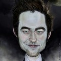 Caricatura de Robert Pattinson