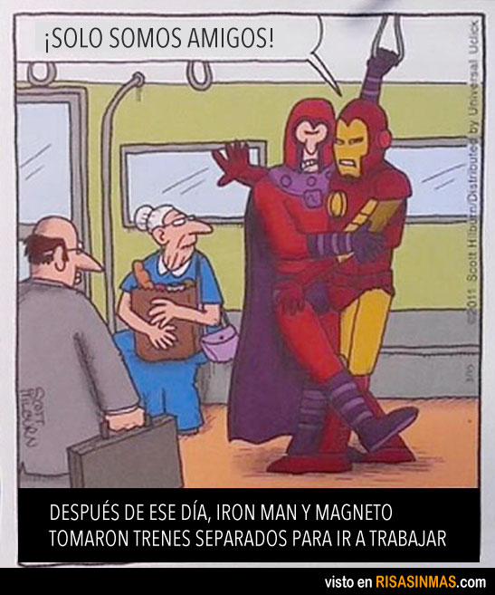 Iron Man y Magneto, insepararables