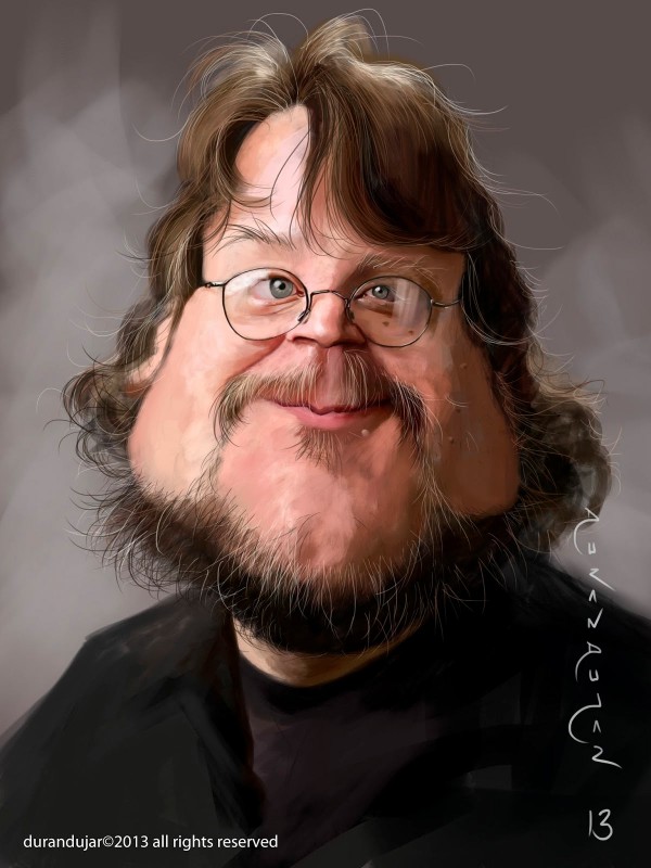Caricatura de Guillermo del Toro