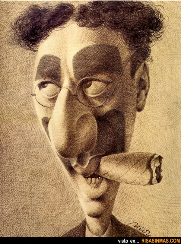 Caricatura de Groucho Marx