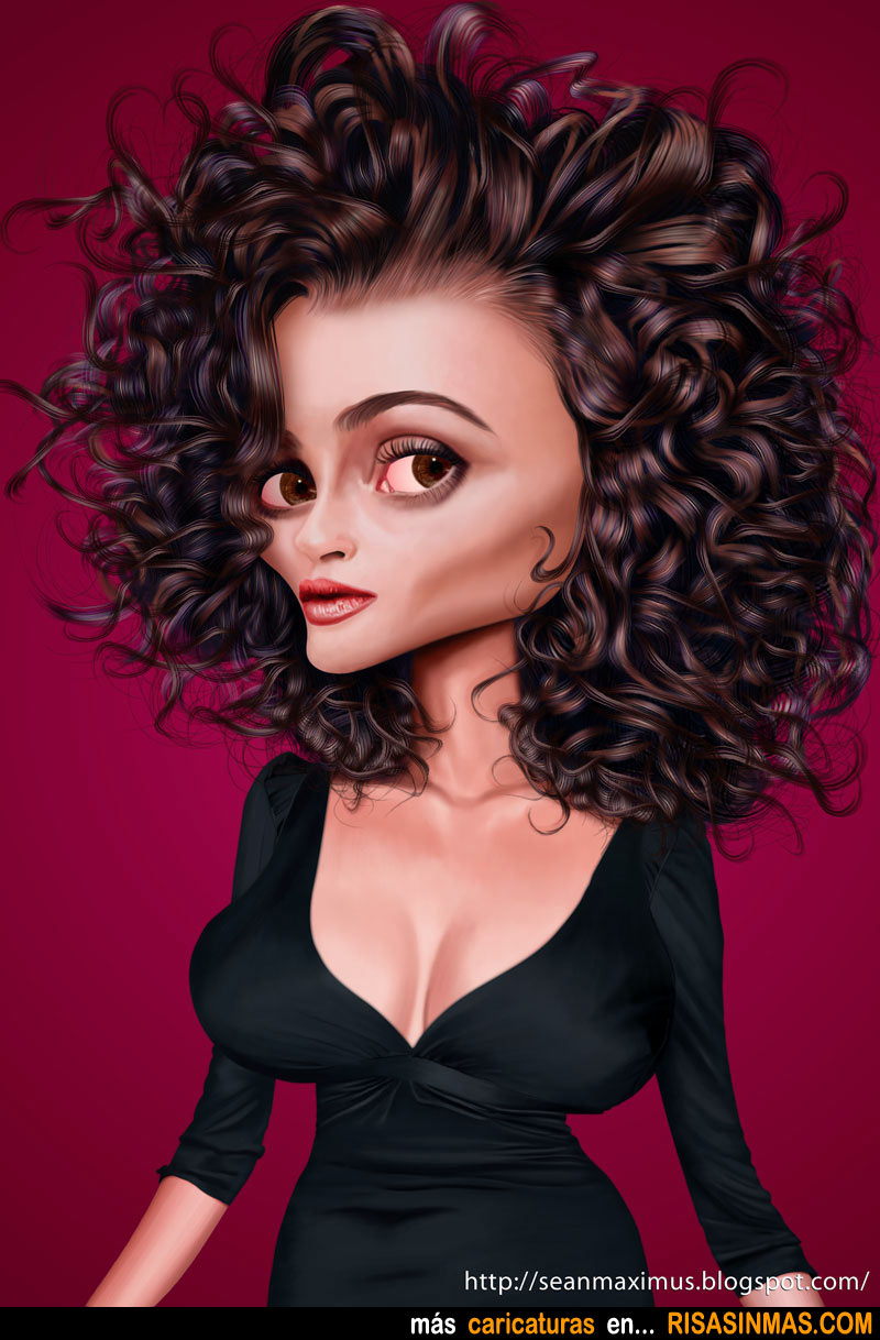 Caricatura de Helena Bonham Carter