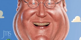 Caricatura de John Lasseter