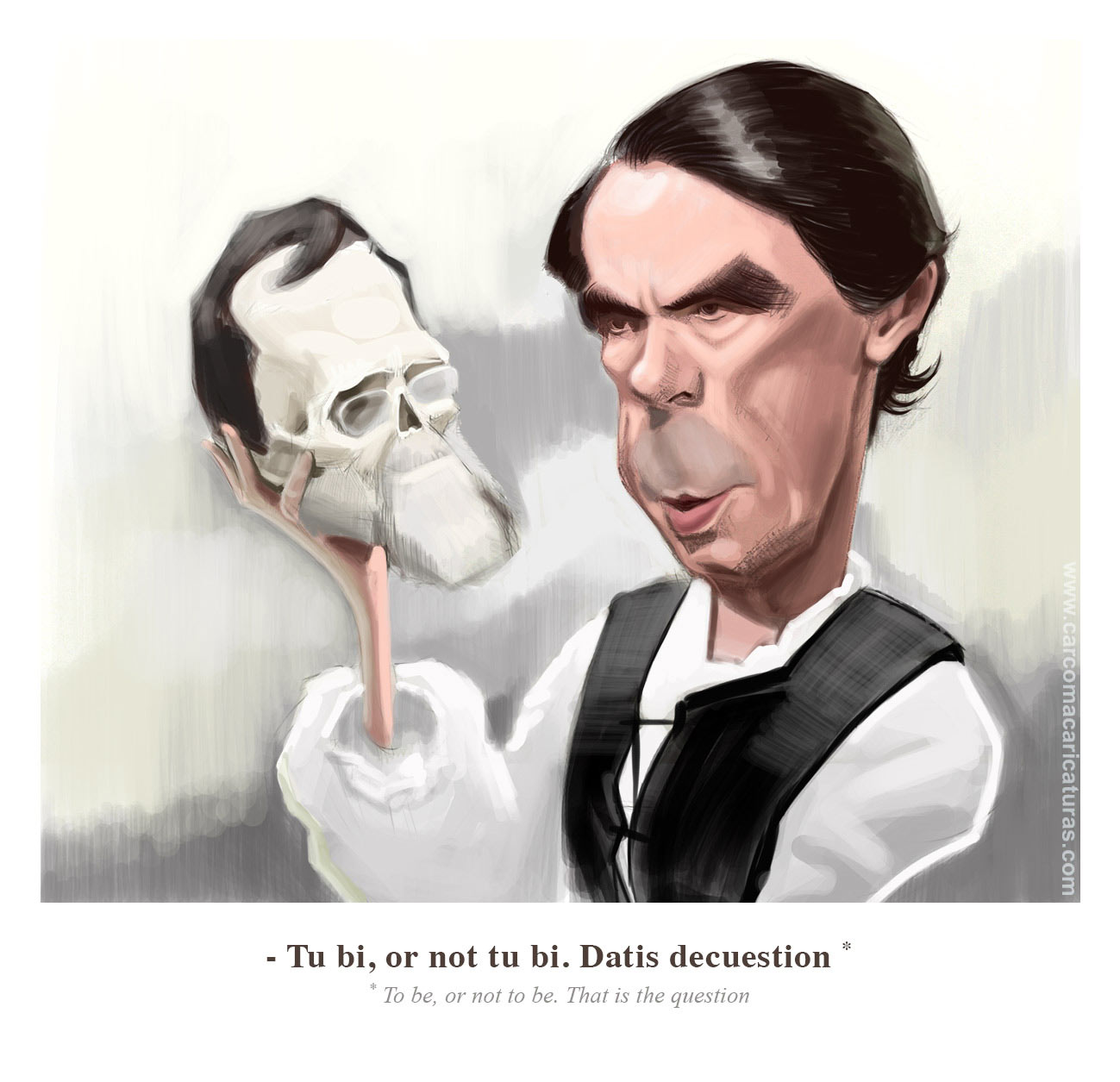 Caricatura de José María Aznar
