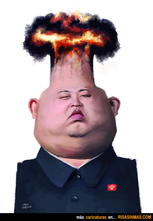 Caricatura de Kim Jong-un