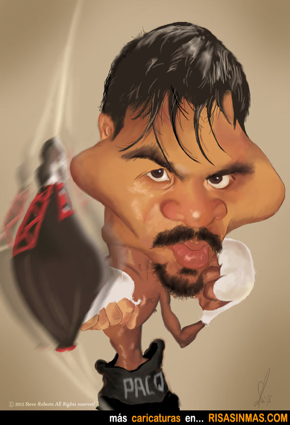 Caricatura de Manny Pacquiao