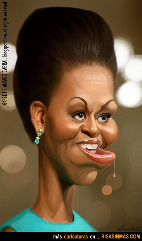Caricatura de Michelle Obama