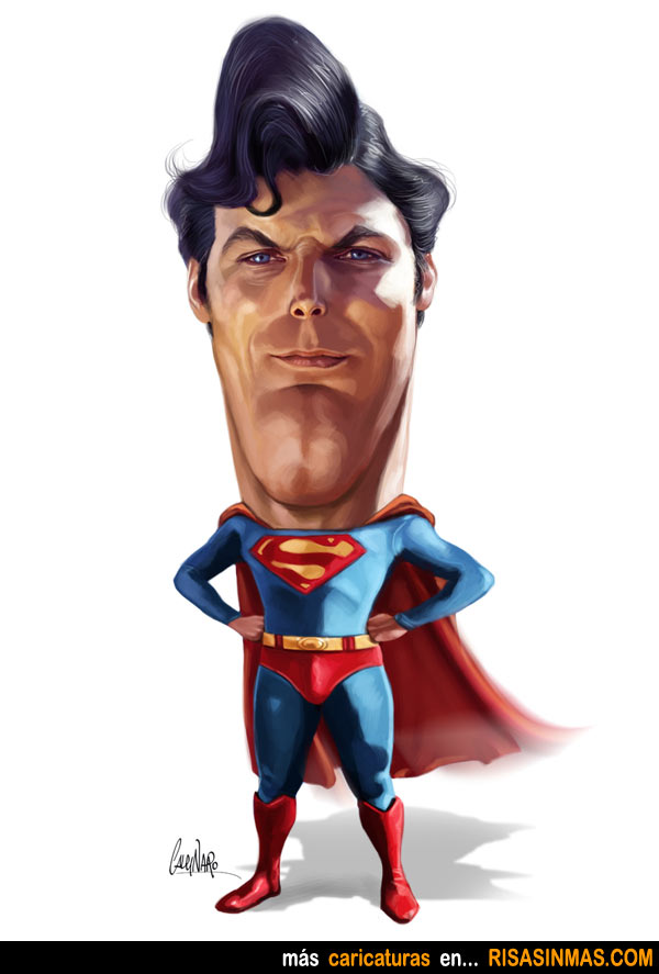 Caricatura de Superman
