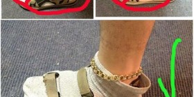 Nueva moda para llevar las sandalias