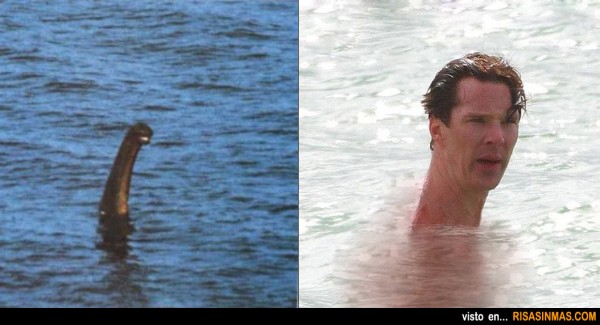 Parecidos razonables: Nessie y Benedict Cumberbatch