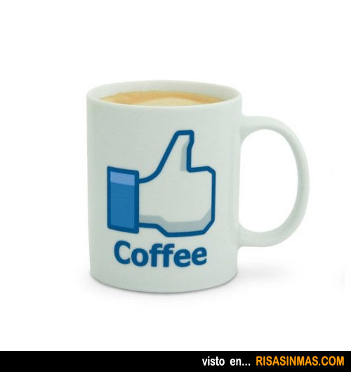 Tazas de café originales: Me gusta de Facebook