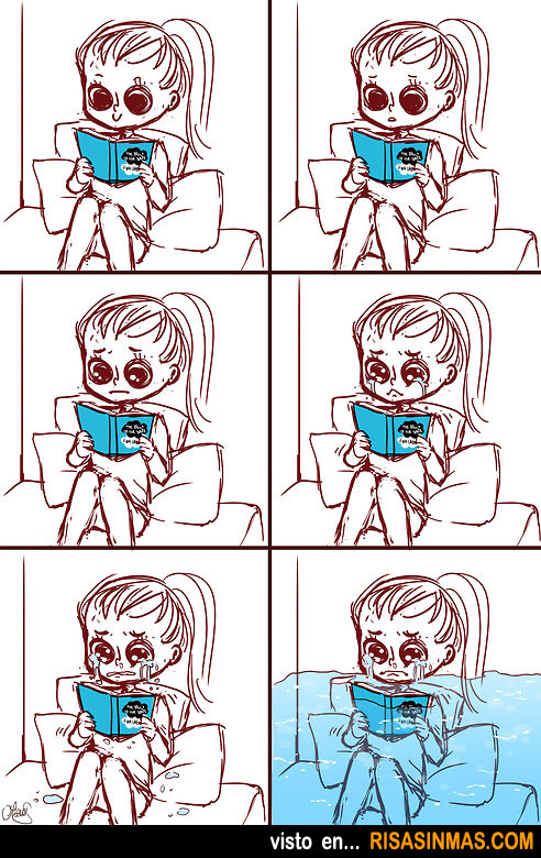 Una mujer leyendo una novela de amor