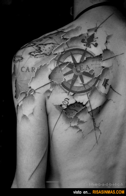 Tatuajes increíbles: mapa bajo la piel