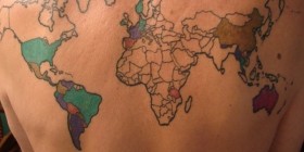 Tatuajes increíbles: Mapamundi