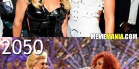 Britney Spears y Rihanna en el año 2050