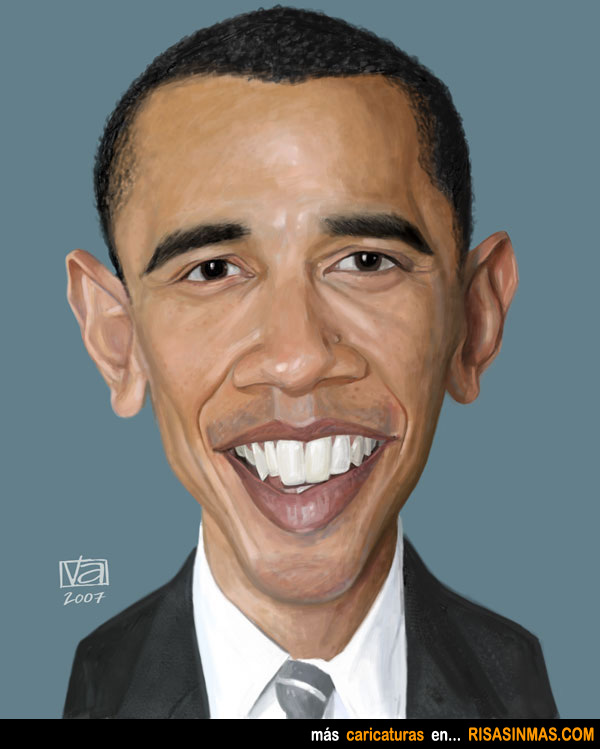 Caricatura de Barack Obama