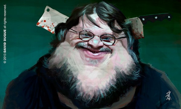 Caricatura de Guillermo del Toro