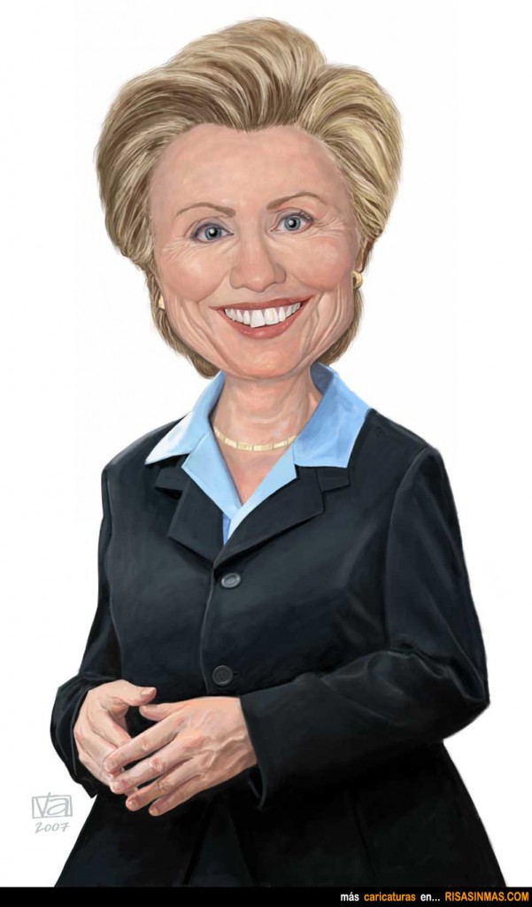 Caricatura de Hillary Clinton