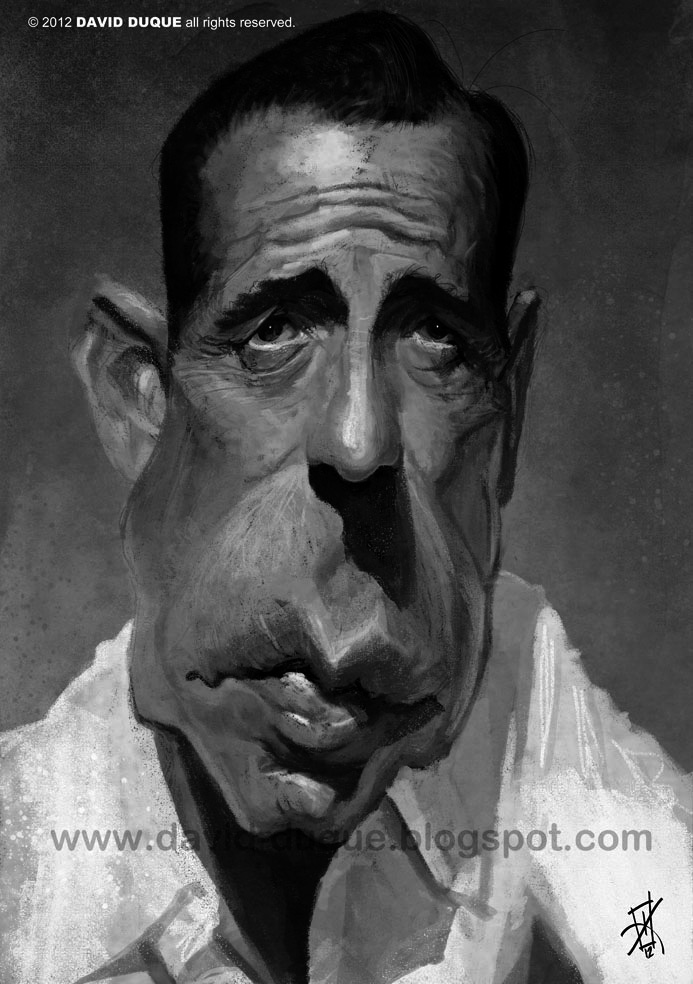Caricatura de Humphrey Bogart